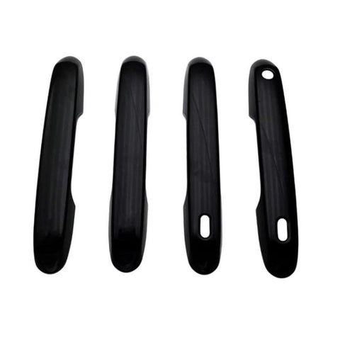 4pcs For Toyota Prado 2024 Car Door Handle Decorative Protective Cover, For Toyota Prado(Electroplated Mirror Surface), For Toyota Prado(Black)