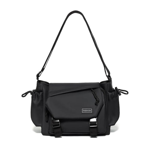 WEIXIER Multi-Pocket Crossbody Messenger Bag Water-Resistant Durable Techwear Satchel Shoulder Bag for Hiking Daily Work, Large, Small