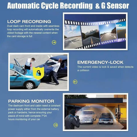 A32 Full HD 1080P Car Dash Camera Infrared Night Vision & Reverse Backup Camera, Front+Left+Right, Front+Left+Right+Rear, Front+Left+Right+Rear WIFI