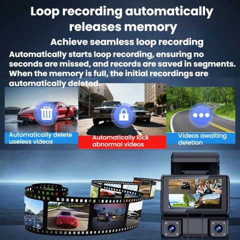 A9 HD Night Vision Dash Camera 360-Degree Parking Monitor With Mobile Phone Connection, Front+Left+Right, Front+Left+Right+Rear, Front+Left+Right+GPS Tracking Antenna