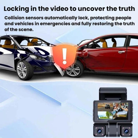 A9 HD Night Vision Dash Camera 360-Degree Parking Monitor With Mobile Phone Connection, Front+Left+Right, Front+Left+Right+Rear, Front+Left+Right+GPS Tracking Antenna