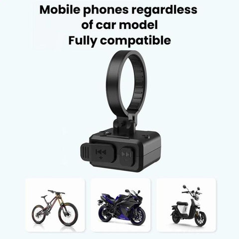 Q17 Bluetooth Riding Phone Remote Control Music Track Switch Remote For Motorcycle & Bicycle, Q17