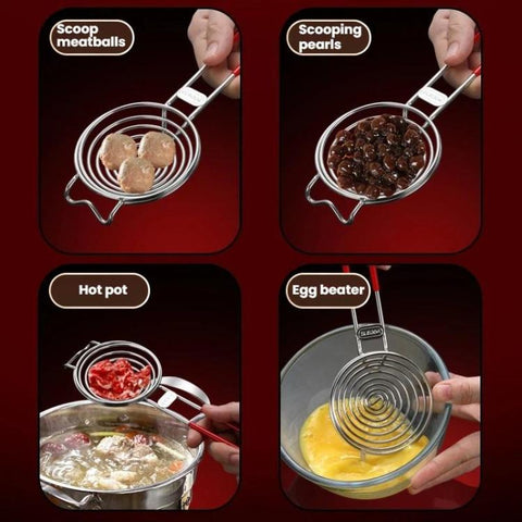 LsCook 304 Stainless Steel Spiral Egg White Separator Yolk Extractor Tool
