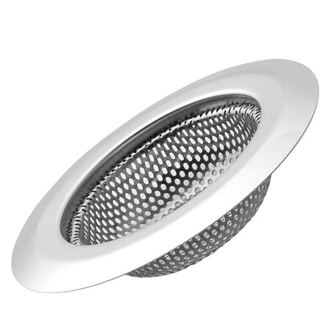 LsCook 11.5 cm Wide-Rim Stainless Steel Sink Strainer Metal Food Residue Filter Tool