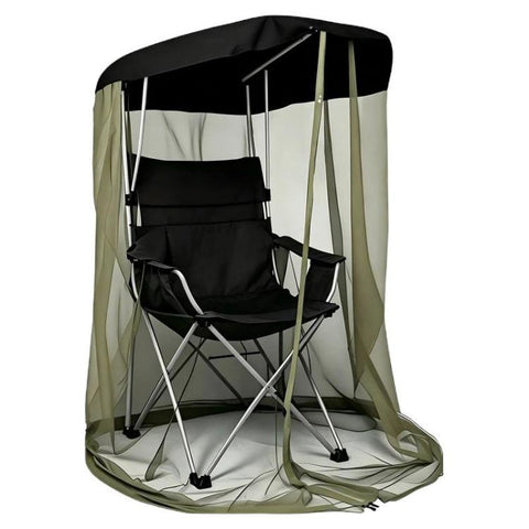 Outdoor Portable Waterproof Swing Mosquito Net Sunshade Mesh Net For Fishing & Patio Rocking Chairs, 82 x 89 x 160cm, 155 x 125 x 205cm, 185 x 125 x 205cm, 205 x 125 x 205cm