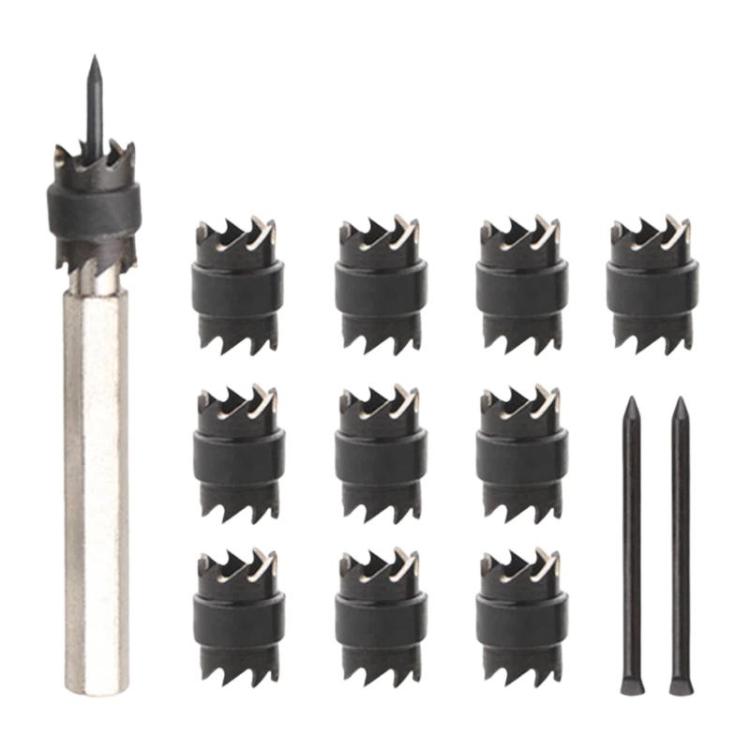 High Speed Steel Spot Welding Drill Bit Hex Shank Anchor Point Repair Drill Bit, 13pcs / set