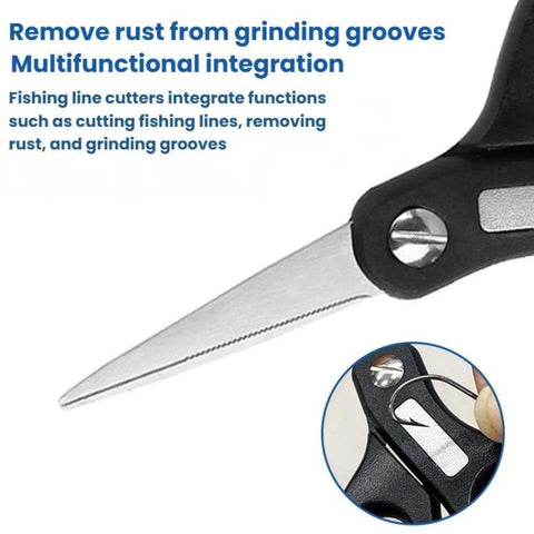Multifunctional Fishing Line Cutter with Hook Sharpener - Fishing Tool