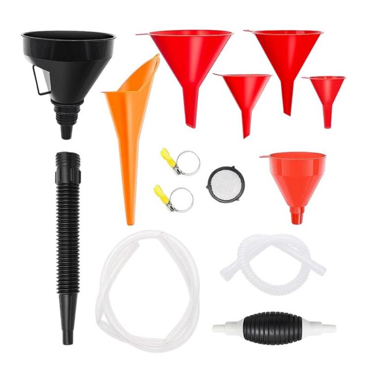 FF-OES Automotive Motorcycle Fuel Funnel Oil Siphon Extractor Tool Kit, FF-OES