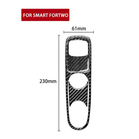 For 2011-2015 Benz Smart Fortwo 3pcs /Set Type C Gearshift Sticker
