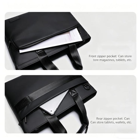 WEIXIER  WD5667 Expandable Laptop Briefcase for Men 15.6 Inch Water Resistant Business Messenger Bag