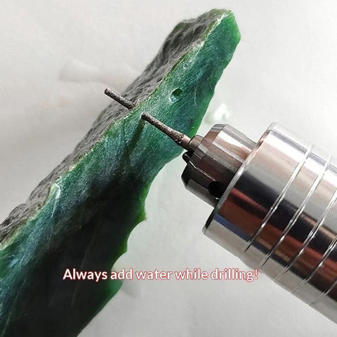 Carborundum Drill Bit Jade Emerald Agate Drill Bit Extended Diamond Grinding Bit, 0.8mm, 1.0mm, 1.2mm, 1.5mm, 1.8mm, 2.0mm, 2.5mm