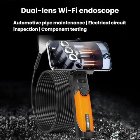 TESLONG WF200 WiFi HD Endoscope With LED Lights Handheld Industrial Inspection & Repair Borescope, WF200