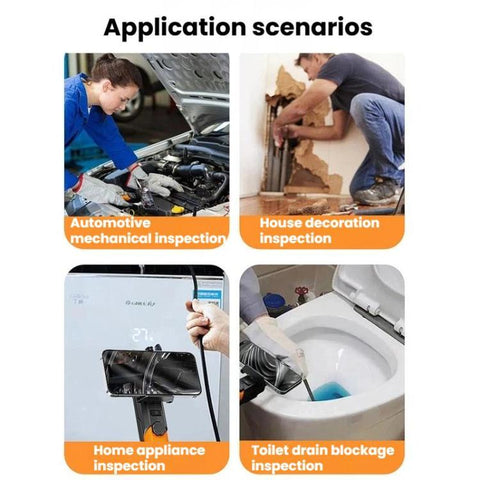 TESLONG WF200 WiFi HD Endoscope With LED Lights Handheld Industrial Inspection & Repair Borescope, WF200