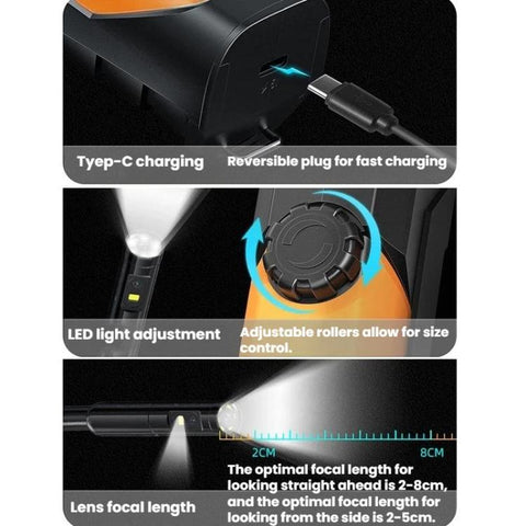TESLONG WF200 WiFi HD Endoscope With LED Lights Handheld Industrial Inspection & Repair Borescope, WF200