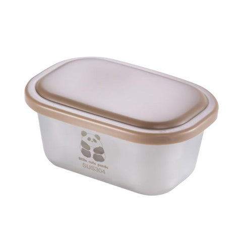 LsCook 304 Stainless Steel Salad Bowl With Lid Mini Airtight Condiment Container