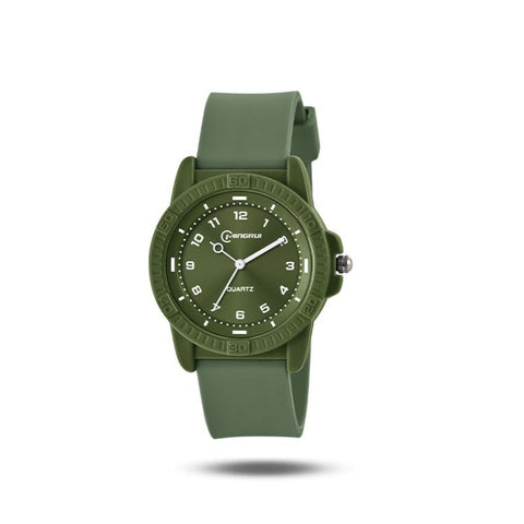 MINGRUI Quartz Watch for Boys Girls Students 30M Waterproof Minimalist Analog Wrist Watch with Soft Silicone Strap