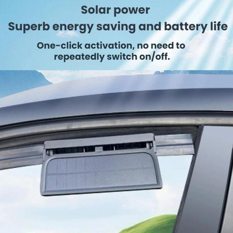 3 In 1 Solar-Powered Vehicle-Mounted Ventilation Cooling Circulating Exhaust Fan