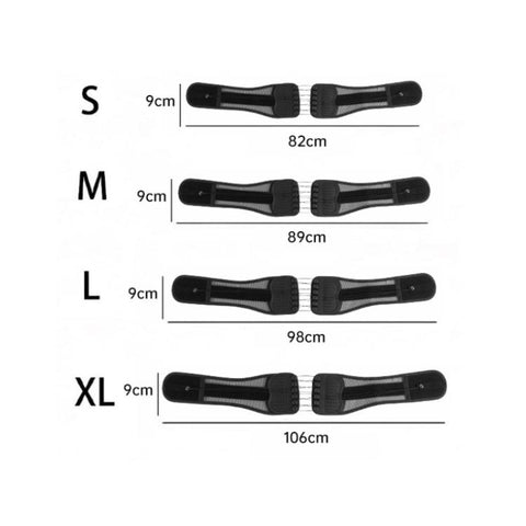 Adjustable Breathable Mesh Lumbar Support Belt With Double Pulleys, S, M, L, XL