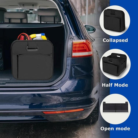 Foldable Oxford Coth Storage Box With Handle For Car Trunk