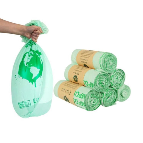 Kitchen PLA Degradable Garbage Bags Household Compostable Flat Top Trash Bags, 50pcs / set 36 x 35cm, 50pcs / set 40 x 38cm, 50pcs / set 43 x 46cm, 25pcs / set 55 x 72cm