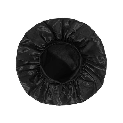 Adjustable Women Shower Cap Wide Brim Sleep Cap For Chemotherapy Hair Care