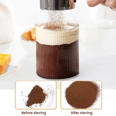 LsCook 304 Stainless Steel 40 Mesh Handheld Mini Flour Sifter