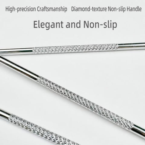 4pcs /Set Stainless Steel Blackhead Removal Needles Tweezers for Beauty Acne Treatment, Silver, Rose Gold