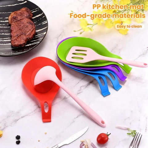 LsCook Food-Grade PP Kitchen Mat Oil-Resistant Heat-Resistant Spatula Mat