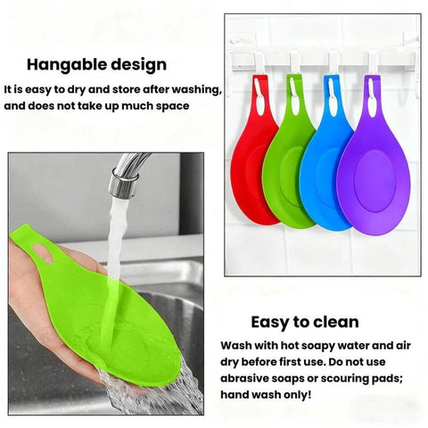 LsCook Food-Grade PP Kitchen Mat Oil-Resistant Heat-Resistant Spatula Mat