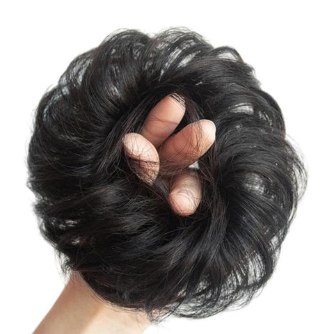 Women Wig Bun Hair Ring Lazy Hair Styling Artifact, Realistic Hair Bun, Straight Hair Brown Black, Straight Hair Black, Straight Hair Dark Brown, Straight Hair Light Brown, Curly Hair Brown Black, Curly Hair Black, Curly Hair Dark Brown                ...
