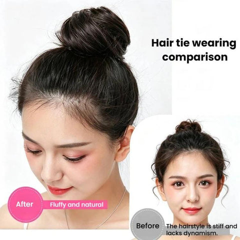 Women Wig Bun Hair Ring Lazy Hair Styling Artifact, Realistic Hair Bun, Straight Hair Brown Black, Straight Hair Black, Straight Hair Dark Brown, Straight Hair Light Brown, Curly Hair Brown Black, Curly Hair Black, Curly Hair Dark Brown                ...