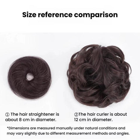 Women Wig Bun Hair Ring Lazy Hair Styling Artifact, Realistic Hair Bun, Straight Hair Brown Black, Straight Hair Black, Straight Hair Dark Brown, Straight Hair Light Brown, Curly Hair Brown Black, Curly Hair Black, Curly Hair Dark Brown                ...