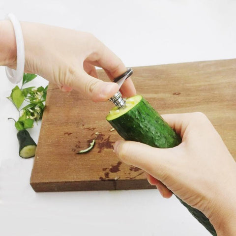 LsCook 2-Piece Set Spiral Cucumber Slicer