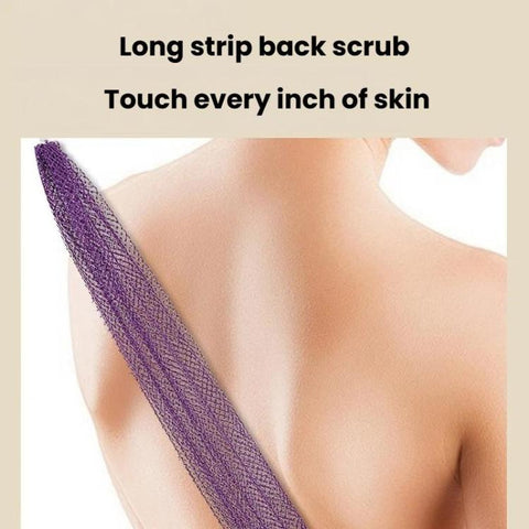 Drawstring Long Nylon Bath Towel High Elastic Exfoliating Sauna Towel