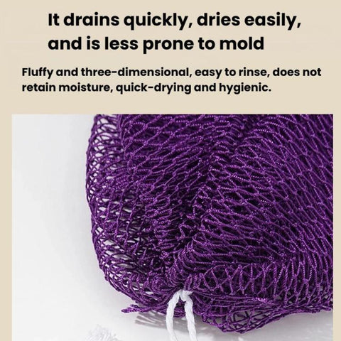 Drawstring Long Nylon Bath Towel High Elastic Exfoliating Sauna Towel