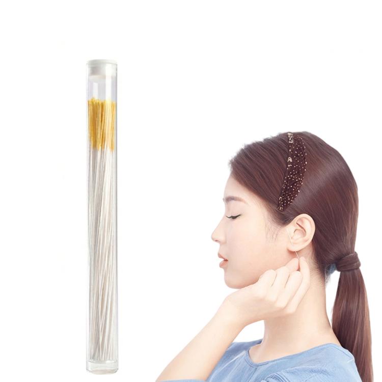 60pcs /Pack Ear Piercing Cleaning Lines Disposable Ear Hole Cleaning Floss Ear Hole Odor Remover & Piercing Aftercare Cleaner