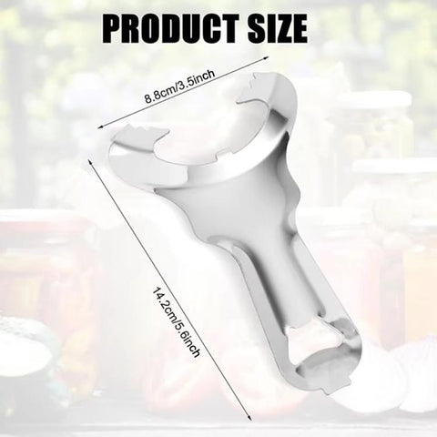 LsCook Multifunctional Mason Jar Lid Opener Stainless Steel Bottle Opener