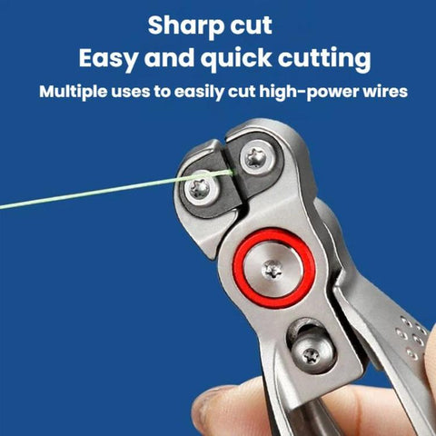 Portable Mini Line Cutter PE Line Scissors Stainless Steel Lure Pliers, Silver