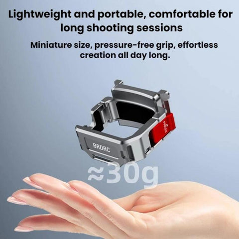 For DJI Osmo Pocket 4 BRDRC Cold Shoe Interface Quick-Release Expansion Frame Bracket, For DJI Osmo Pocket 4