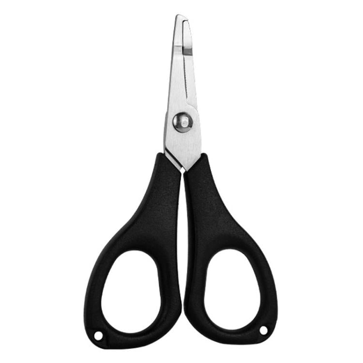 Stainless Steel Mini Fishing Line Cutter Loop-Opening Lure Pliers, Black