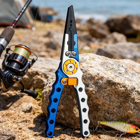Aluminum Alloy Lure Pliers Multi-Function Long-Nose Hook Remover Portable Fishing Hook Pliers