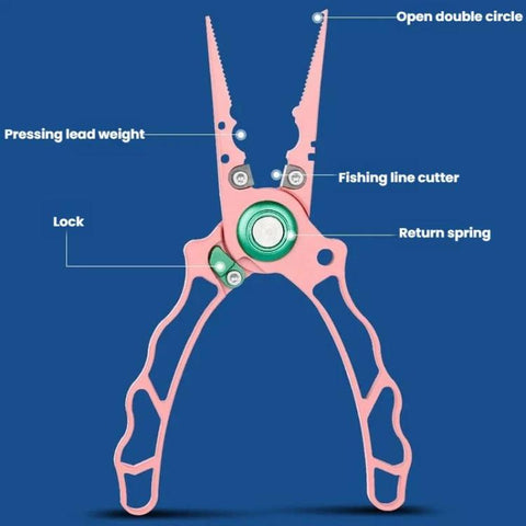 Lure Fishing Pliers Hook Remover PE Line Cutter