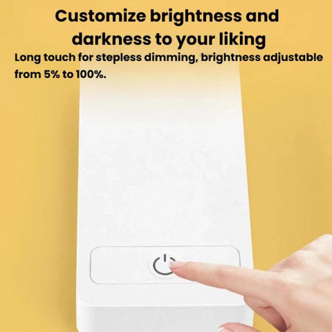 Xiajule Touch Control Rechargeable Folding Desk Lamp, Eye Protection Portable Lamp For Student Dormitory, No Clock, With Clock