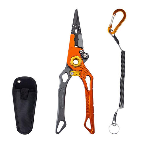 Aluminum Alloy Lure Pliers Multi-Functional Tool For Fish Handling Hook Removal Ring Opening Lead Clamping