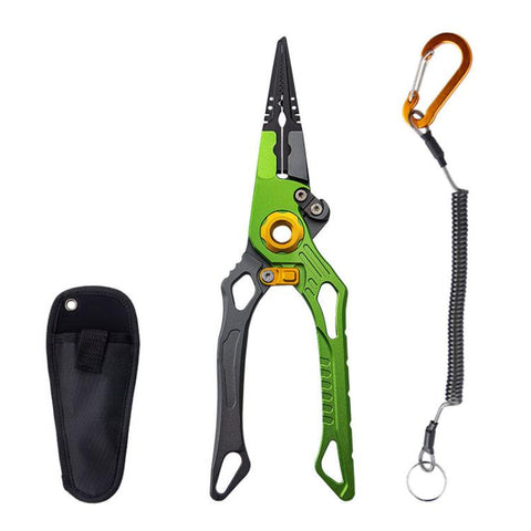 Aluminum Alloy Lure Pliers Multi-Functional Tool For Fish Handling Hook Removal Ring Opening Lead Clamping