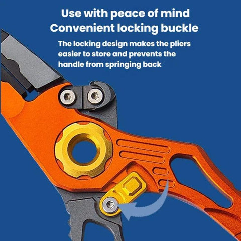 Aluminum Alloy Lure Pliers Multi-Functional Tool For Fish Handling Hook Removal Ring Opening Lead Clamping