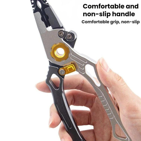 Aluminum Alloy Lure Pliers Multi-Functional Tool For Fish Handling Hook Removal Ring Opening Lead Clamping