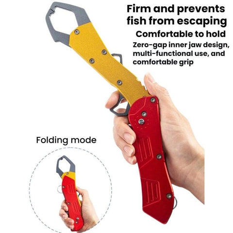 Portable Lure Fishing Pliers Extended Foldable Fish-Gripping Tool