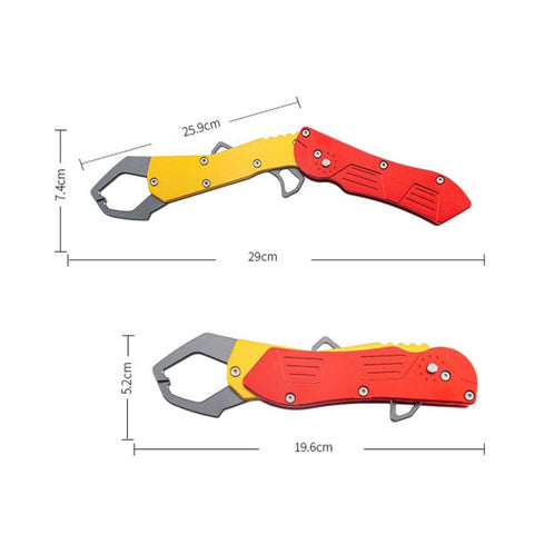 Portable Lure Fishing Pliers Extended Foldable Fish-Gripping Tool