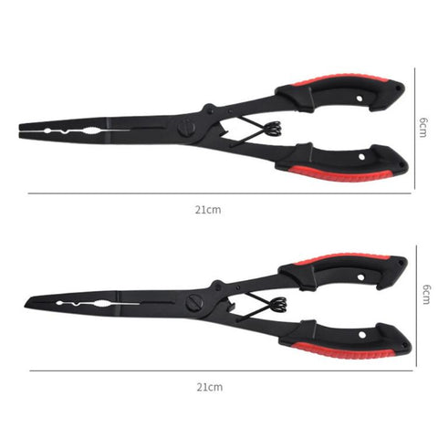 Extended Lure Pliers Hook Remover Line Cutter Outdoor Multi-Function Fishing Pliers